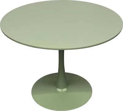 Image de Table à manger ronde 4 personnes D100 cm vert - Oviala Fancy