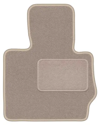 Image de Tapis conducteur en moquette pour BMW X4 F26 2014-2018 (SUV) – 1 pièce, beige, sur mesure – Wielganizator LUX – version W0356