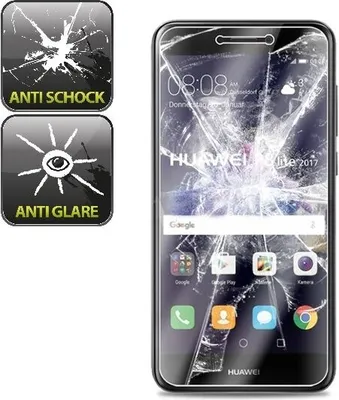 Produktbild von 2x Panzerfolie für Huawei P8 Lite 2017 ANTI-SCHOCK Displayschutzfolie MATT