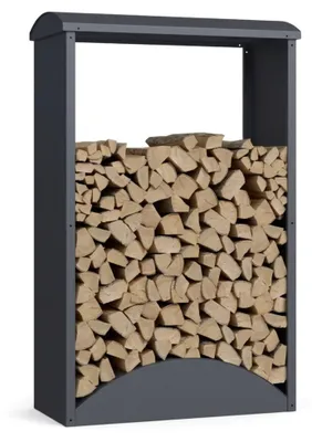 Produktbild von osoltus Brennholzregal Kaminholzregal Metall Anthrazit H 160 cm B 98 cm