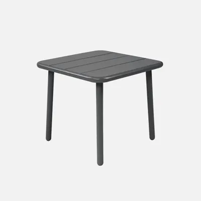 Produktbild von sweeek - Quadratischer Couchtisch für den Garten aus Stahl - Anthrazit