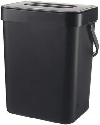 Produktbild von Kleine Gemonteerde Compostbak mit Deckel (Schwarz)