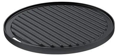 Zdjęcie produktu dla Płyta do grillowania żeliwna emaliowana dwustronna 30 x 30 cm Czarna