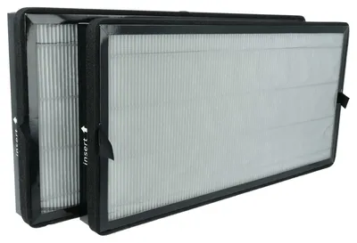 Produktbild von vhbw 2x Aktivkohlefilter Ersatz für Kärcher 2.863-078.0 für Luftreiniger - H13 Luftfilter Schwarz