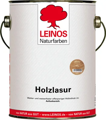Produktbild von Wetterfeste Holzlasur für Außen 072 Eiche 2,50 Liter - offenporiger Holzschutz mit Filmschutz gegen Pilzbefall - für Fenster, Türen, Zäune & Pergolen - wasserabweisend, lasierend