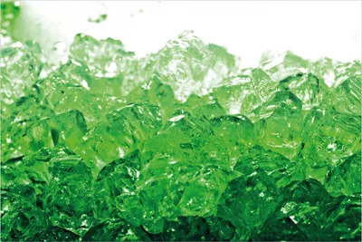 Produktbild von Wallario Poster - Leuchtendes Eis in grün, Kunstdruck Größe: 61 x 91,50 cm