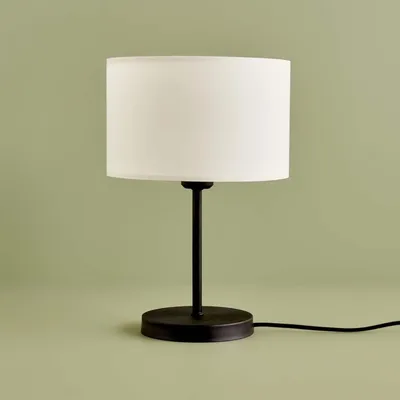 Produktbild von Opviq, AYD-3420, Tischlampe, 100 % Stoff, Weiß, 24 x 24 x 38 cm