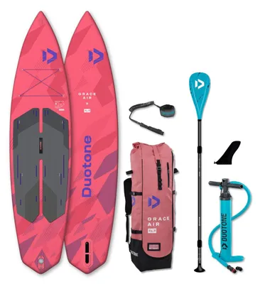 Image de DUOTONE GRACE AIR SLS 11'2 iSUP - Kit SUP polyvalent pour femmes, 7,2 kg