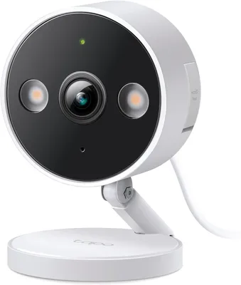 Productafbeelding van TP-Link Tapo C120, Beveiligings-IP-camera, Geschikt voor binnen- en buitengebruik, Bekabeld en draadloos, Kan aan het plafond, aan de muur of op een tafel worden gemonteerd, Wit, Zwart, 120° kijkhoek