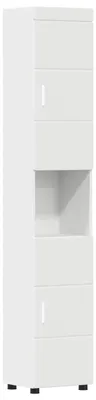 Image de vidaXL Ensemble d'armoires de salle de bain TULUM blanc 37 x 31,5 x 203 cm