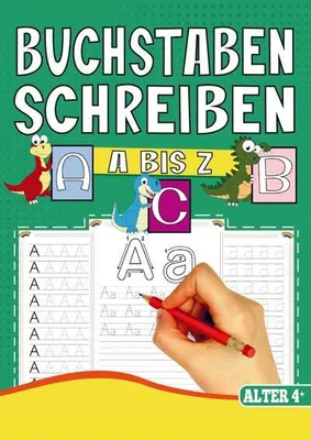 Zdjęcie produktu dla Mein Dinosaurier Vorschulbuch - Buchstaben schreiben lernen