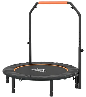Image de Trampoline de fitness, design pliable, poignée réglable, couleur orange