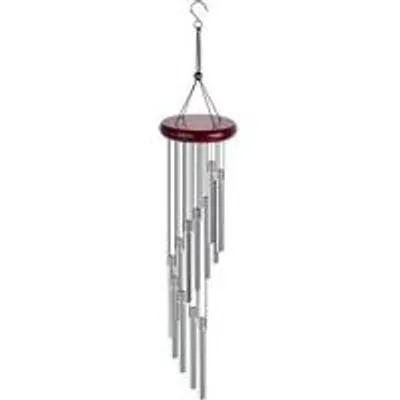 Produktbild von Aluminium Windgong für Garten, Patio und Haus, 12 farbige Röhren