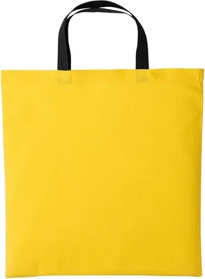 Immagine prodotto di Borsa in cotone Nutshell con manici corti RW7155 (taglia unica) (giallo sole/nero)