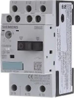 Produktbild von Siemens Leistungsschalter, S00, Motorschutz, Class 10, A-ausl. 1,8-2,5A, N-ausl. 33A 3RV10111CA15