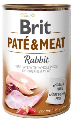 Obrázok produktu pre Brit Paštéta a mäso s králikom - 400 g