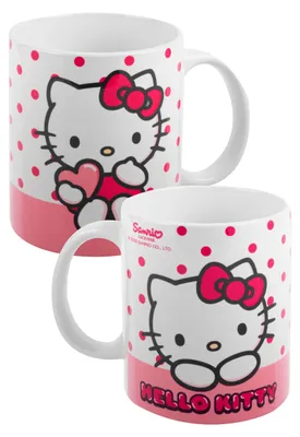 Produktbild von Hello Kitty Tasse - Dots - Kaffeebecher aus Porzellan 320 ml