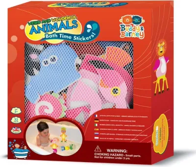Immagine prodotto di Buddy e Barney, giocattoli adesivi da bagno per bambini (Animali strani e meravigliosi)