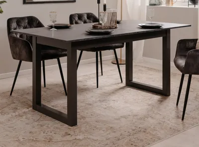 Produktbild von Esstisch "Austin" Schiefer grau Küchentisch ausziehbar 160 - 200 cm, bis 8 Personen