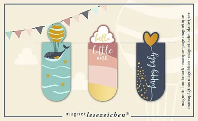 Obrázok produktu pre Magnetická záložka sada 3, magnetická záložka, Hello Baby