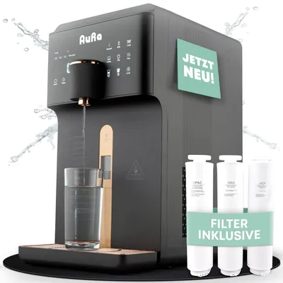 Osmose-Wasserfilteranlage ohne Tank, Warmwasser, Wasserstoff, schwarz
