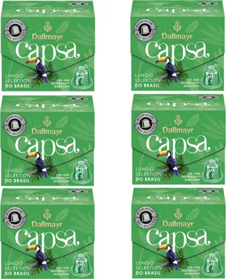 Image de Dallmayr Capsa Lungo Selektion d Oro Brasil 10 capsules 56g 6er Pack