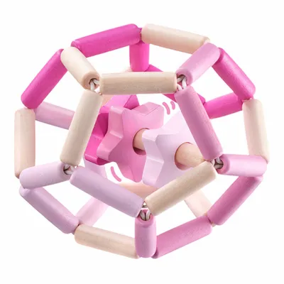 Immagine prodotto di Selecta Sternentanz Greiflingsball, Babyspielzeug, Greifspielzeug, Spielball, Rosa, 11.5 cm, 64021
