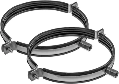 Imagen del producto de 2 abrazaderas para tubos de ventilación, diámetro 160 mm
