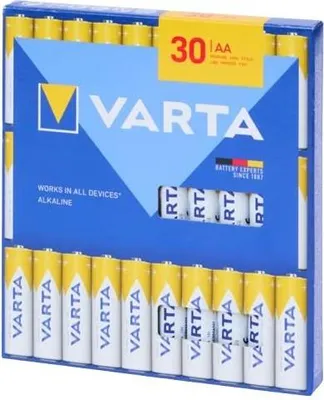 Obrázek produktu pro Alkalická baterie VARTA AAA LR03 1,5V 30 kusů..