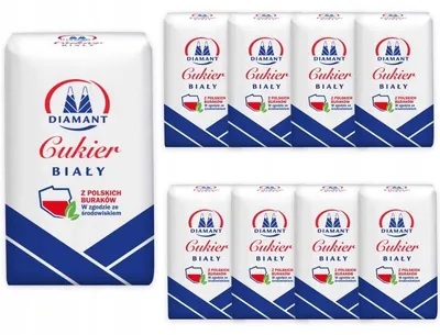 Obrázek produktu pro Diamant Bílý cukr 1 kg x10 kusů