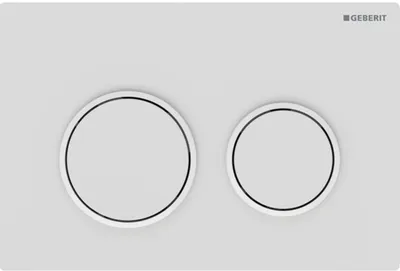 Immagine prodotto di Geberit Omega20 Plaque de déclenchement, pour rinçage à 2 quantités, 115.085.01.1, 115.085.01.1