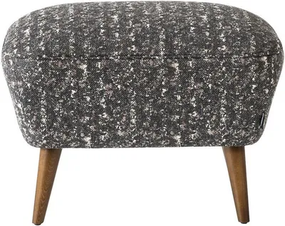 Image de Tabouret moderne Tabouret de pied Meubles rembourrés Tabouret gris Nouveau