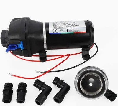 Obrázek produktu pro 12V 17L/min Tlakové vodní čerpadlo Membránové zahradní čerpadlo Samonasávací čerpadlo 4,5GPM pro jachty Karavan Zahrada