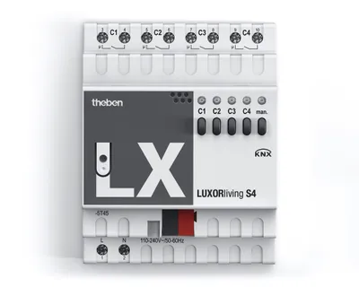 Produktbild von THEBEN AG Theben Schaltaktor LUXORliving S4 4fach 4800420