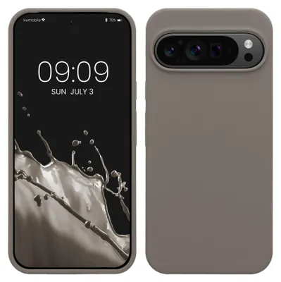 Produktbild von kwmobile Handyhülle für Google Pixel 9 Pro XL Hülle, für Pixel 9 Pro XL Case - Hülle Silikon - kabelloses Laden - Stone Dust