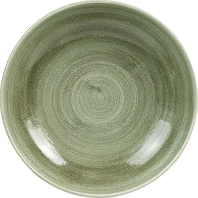 Produktbild von CHURCHILL Stonecast Burnished Green Teller tief, Coup, ø: 182 mm