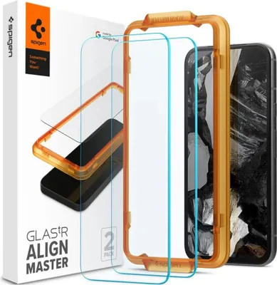 Zdjęcie produktu dla Szkło Hartowane Spigen Alm Glas.tr 2-Pack Google Pixel 8A Clear