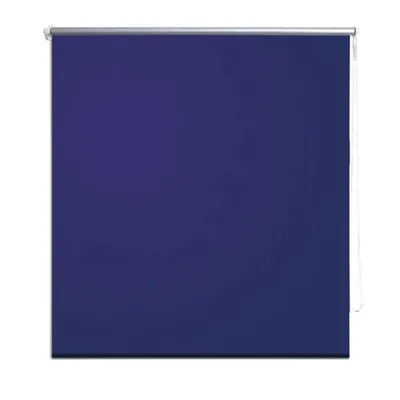 Image de Store enrouleur occultant 64,4 x 120 cm, largeur du tissu 60 cm, bleu marine