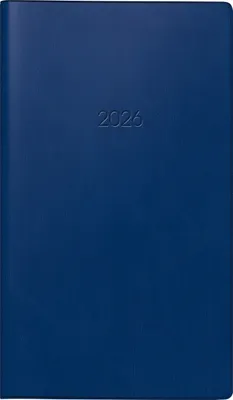 Produktbild von 2026 Brunnen Taschenkalender 758 A6 dunkelblau