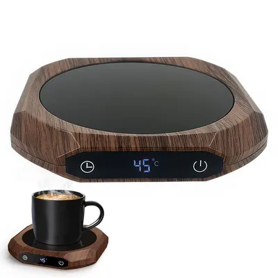 Produktbild von Kaffeewärmer,Elektrischer Kaffeewärmer für den Schreibtisch mit 3 Temperatureinstellungen,für Getränke,Drinks,Tee,geeignet für Büro und Zuhause,Braun