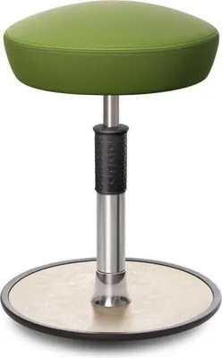 Produktbild von Sitz- Stehhocker Free Regular Hutsitz skai Nature Base Hellgrün Chrom /creme.