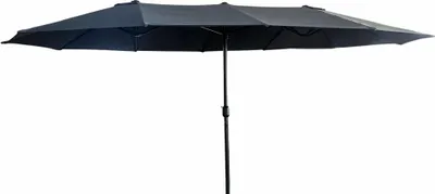 Zdjęcie produktu dla Podwójny parasol ogrodowy TILIA w kolorze ciemnoszarym 460x270x245 cm