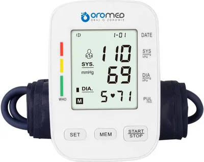 Produktbild von OROMED Elektronisches Blutdruckmessgerät Oberarm Mit Arrhythmie Pulsmessung ORO-BP3