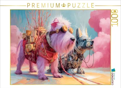 Produktbild von CALVENDO Puzzle Punkerhunde | 1000 Teile Lege-Größe 64x48cm Foto-Puzzle für glückliche Stunden