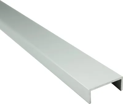 Produktbild von Alu U-Profil Bordüre Fliesenschiene Dekoration silber L300cm 20mm matt