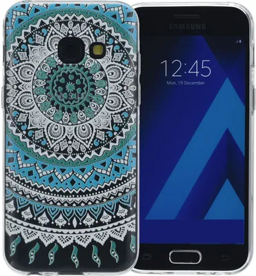 Produktbild von Henna Cover für Samsung Galaxy J3 2016 Case Schutz Hülle Silikon Sonne Blau