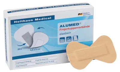 Produktbild von Fingerkuppenverband Alumed 4,5x8 cm 50 St