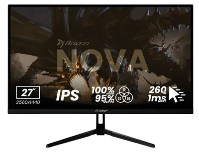 Produktbild von Arozzi Nova 27" Gaming Monitor - QHD IPS - 260Hz - Schwarz
