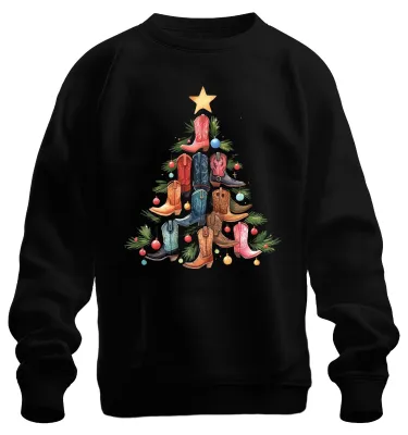 Obrázek produktu pro Boots Christmas Tree - vánoční dárek Uni vánoční svetr, černý, XXL