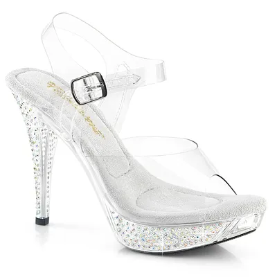 Produktbild von ELEGANT-408ABRS Damen Sandale von Fabulicious, Transparent EU 38, US 8